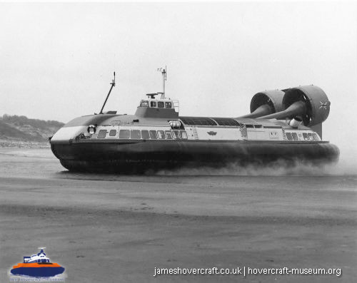 Vosper-Thornycroft VT2 in service -   (The <a href='http://www.hovercraft-museum.org/' target='_blank'>Hovercraft Museum Trust</a>).